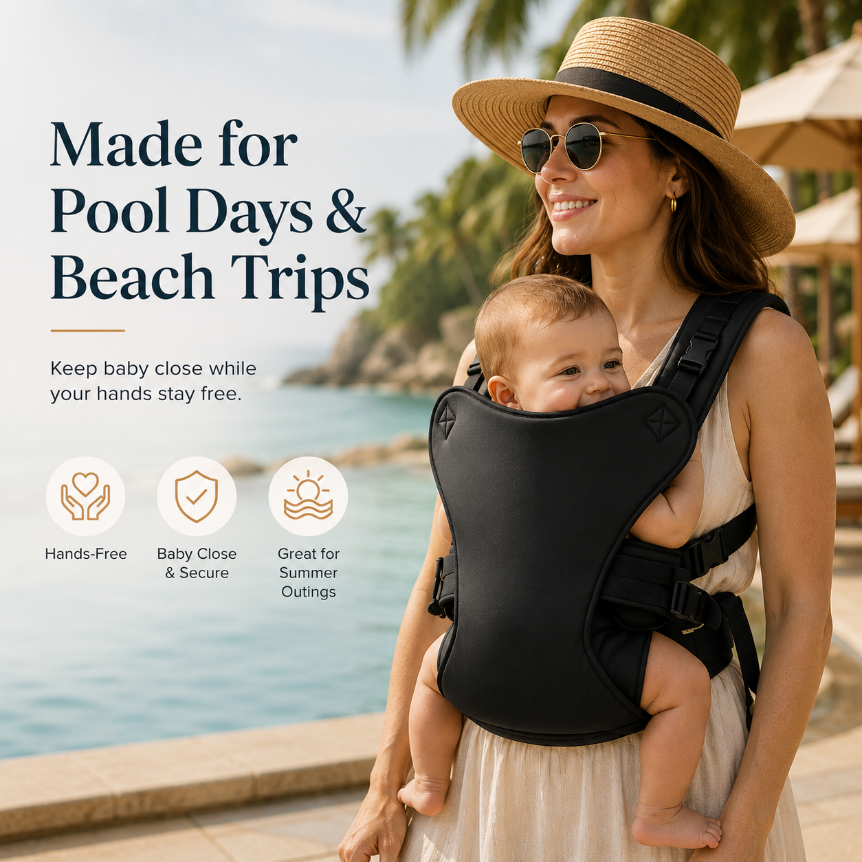 🔥Hot Deal Summer Sale 50%✨Ergonomic Baby Carrier That Keeps Baby Close and Supported - Image 1