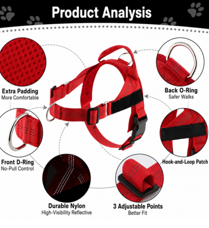 🔥 Summer Sale – Up To 60% OFF 🐶 No-Pull Dog Harness & Heavy-Duty Leash Set thumbnail 4