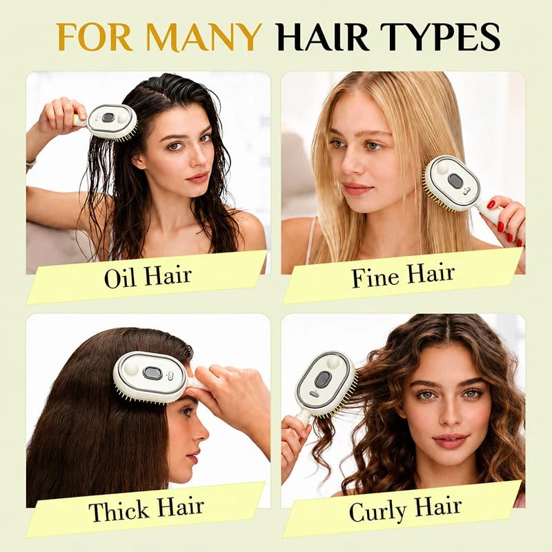 🔥2026 Electric Steaming Massage Hair Care Brush thumbnail 5