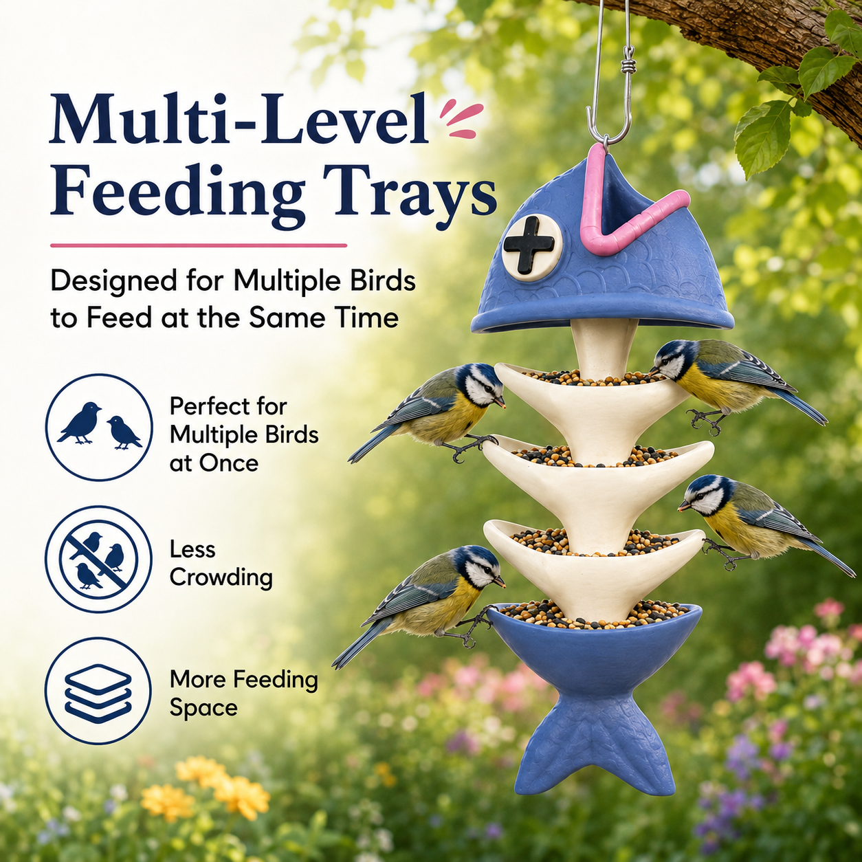 🔥 Hot Sale 59% OFF +Free Shipping 🚚🐦 Unique Fishbone Bird Feeder – Fun Garden Decor for Bird Lovers thumbnail 2