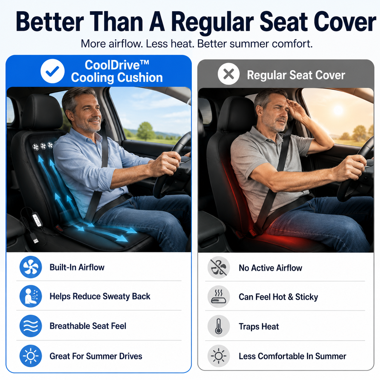 🚗 Summer Driving Sale Up To 50% Today 🔥- CoolDrive™ Seat Cooling Fan Cushion ❄️ thumbnail 3
