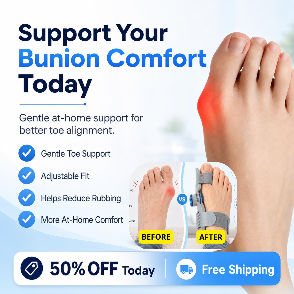 👉 Stop Letting Bunion Pressure Ruin Your Day | ToeAlign Bunion Corrector 🏆 - Image 1