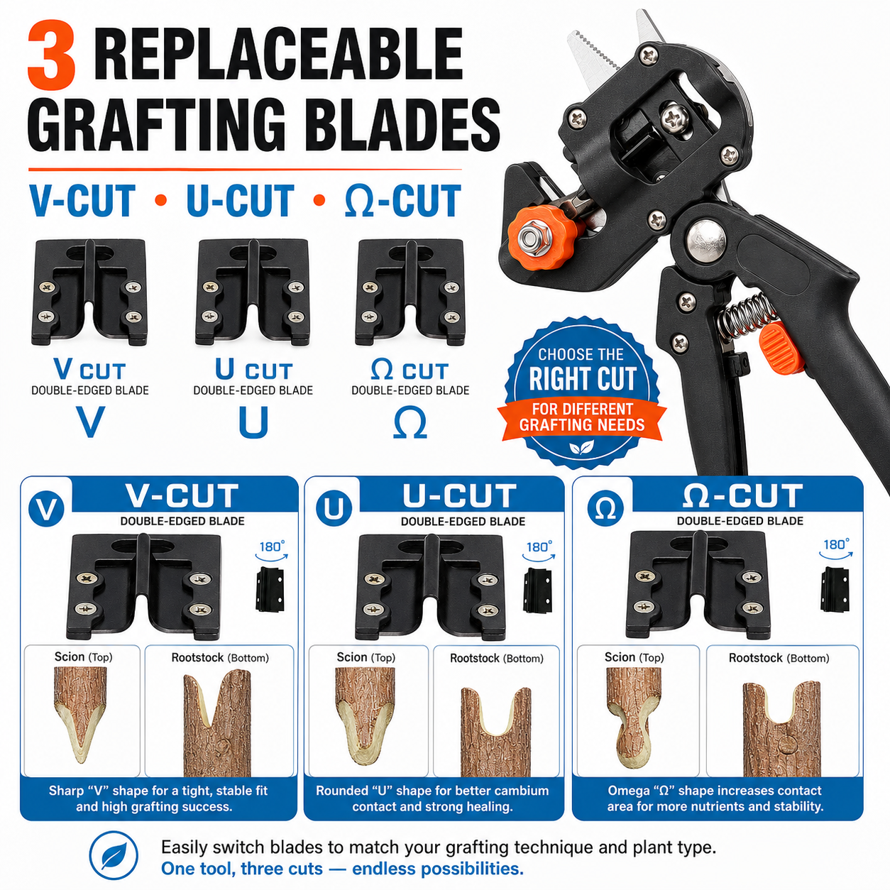 🔥59% OFF + Free Shipping✂️🌳2-in-1 Grafting & Pruning Tool for Cleaner Cuts✂️ thumbnail 5