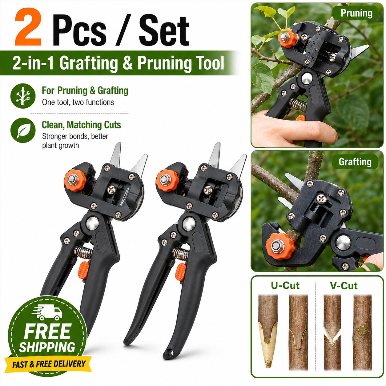 🔥59% OFF + Free Shipping✂️🌳2-in-1 Grafting & Pruning Tool for Cleaner Cuts✂️ thumbnail 11