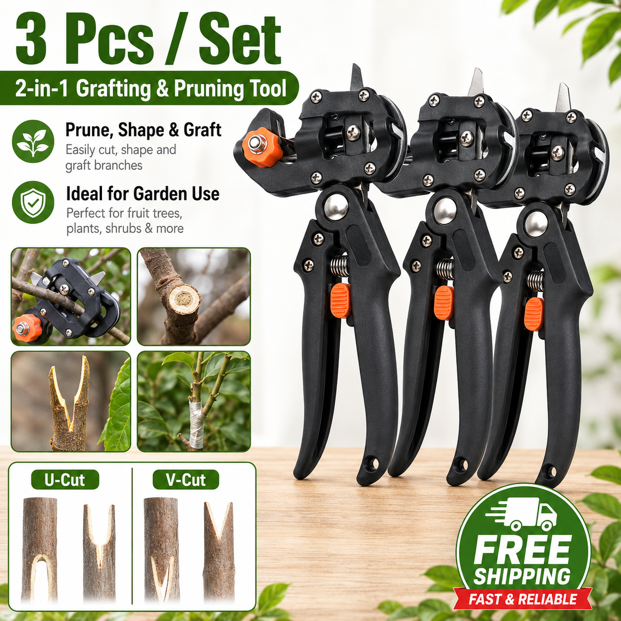 🔥59% OFF + Free Shipping✂️🌳2-in-1 Grafting & Pruning Tool for Cleaner Cuts✂️ thumbnail 12