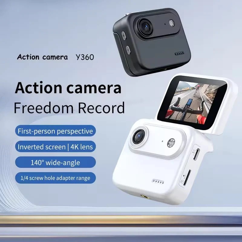 ⏰Limited Sale 50% OFF💥VlogCam Mini Flip-Screen Action Camera - Image 1