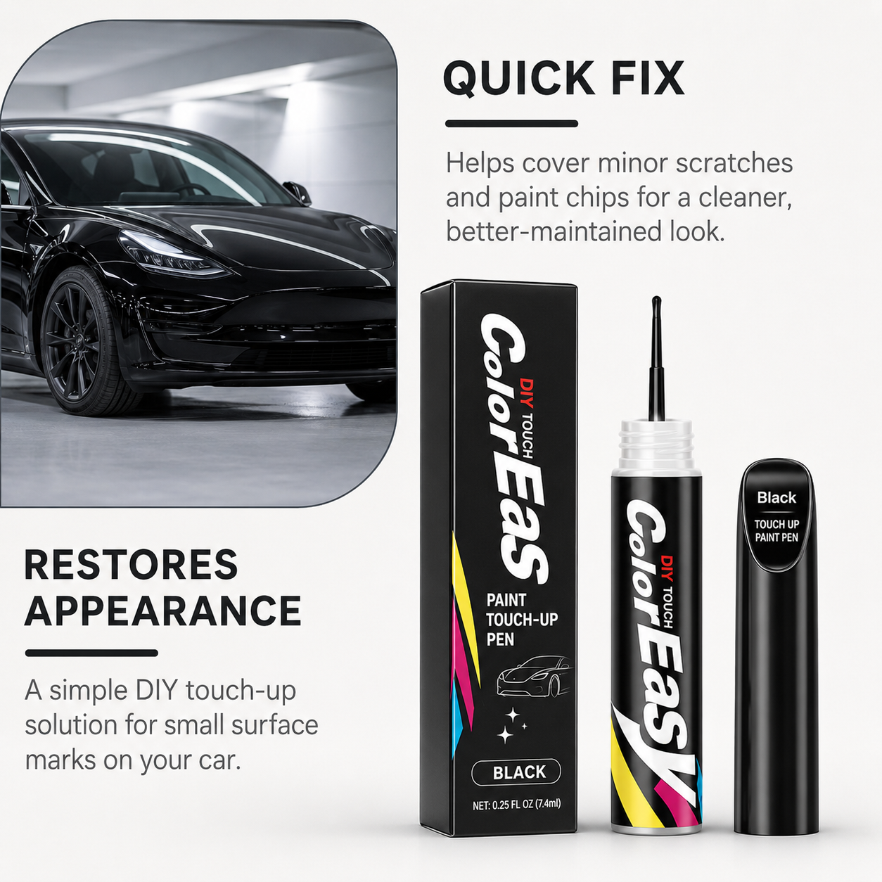 🔥Buy 2 get 1 Free 🚨Small Scratches Can Ruin Your Car’s Clean Look🚨 - ScratchFix Car Touch-Up Paint Pen 🏆 thumbnail 5