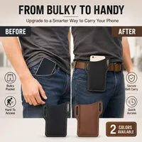 🔥 Limited Drops 🔥Summer Sale Up to 60% Premium Leather Phone Belt Holster thumbnail 2