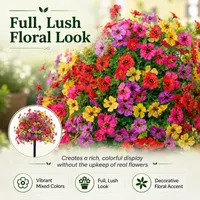 🔥🔥Get 50% + Free Shipping 🔥🔥Eucalyptus Flower Artificial Fake Violet Flower Ground Stake thumbnail 4