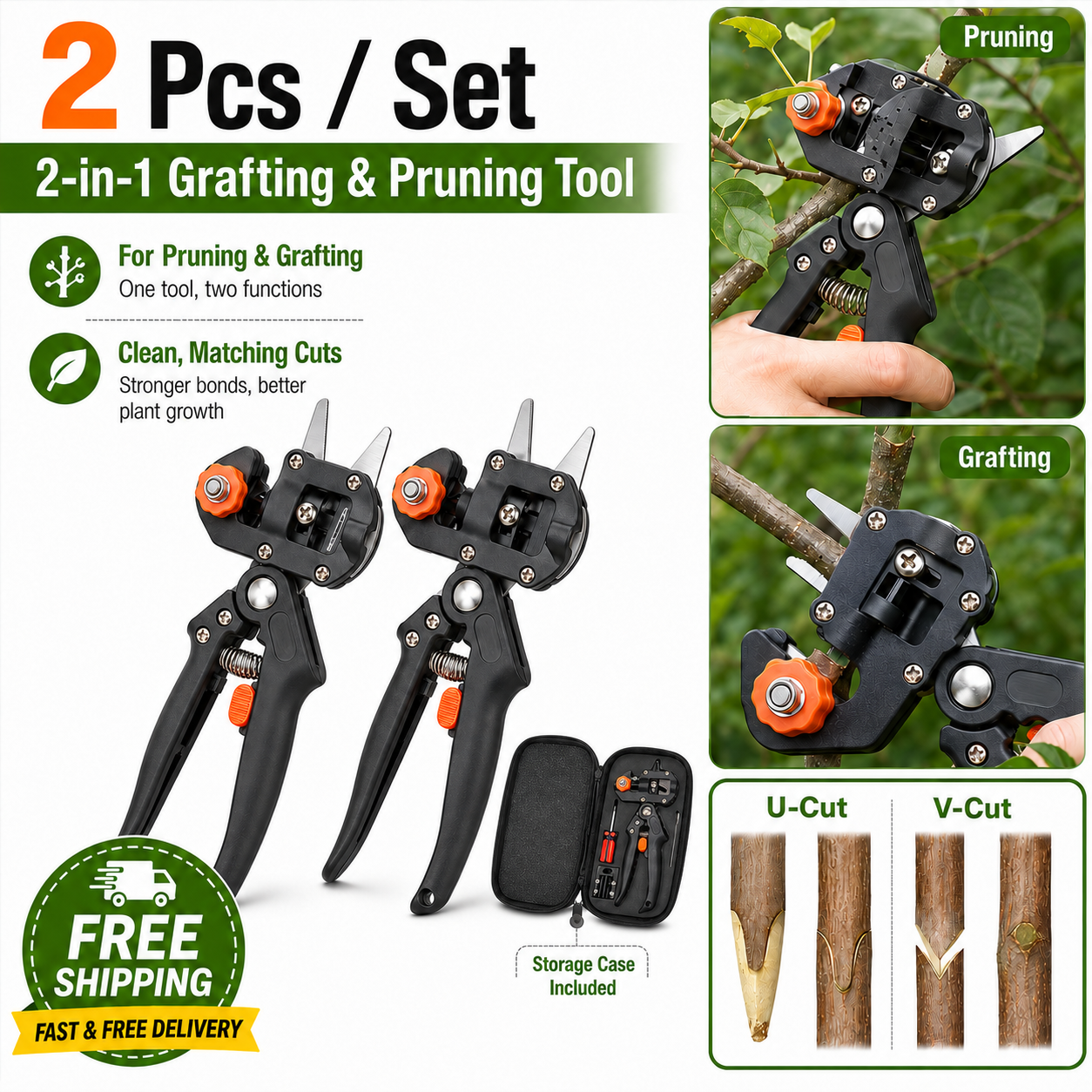 🔥59% OFF + Free Shipping✂️🌳2-in-1 Grafting & Pruning Tool for Cleaner Cuts✂️ thumbnail 11