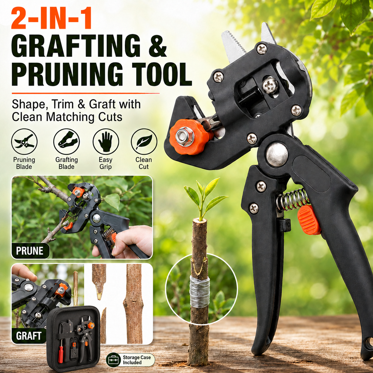 🔥59% OFF + Free Shipping✂️🌳2-in-1 Grafting & Pruning Tool for Cleaner Cuts✂️ - Image 1
