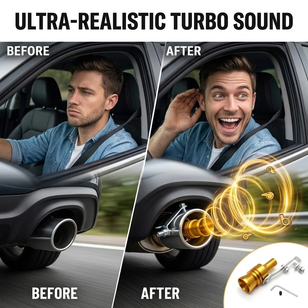 🔥 HOT DEAL Save Up To 50% Turbine Sound Exhaust Whistle For Cars Motorcycles🏎️ thumbnail 3
