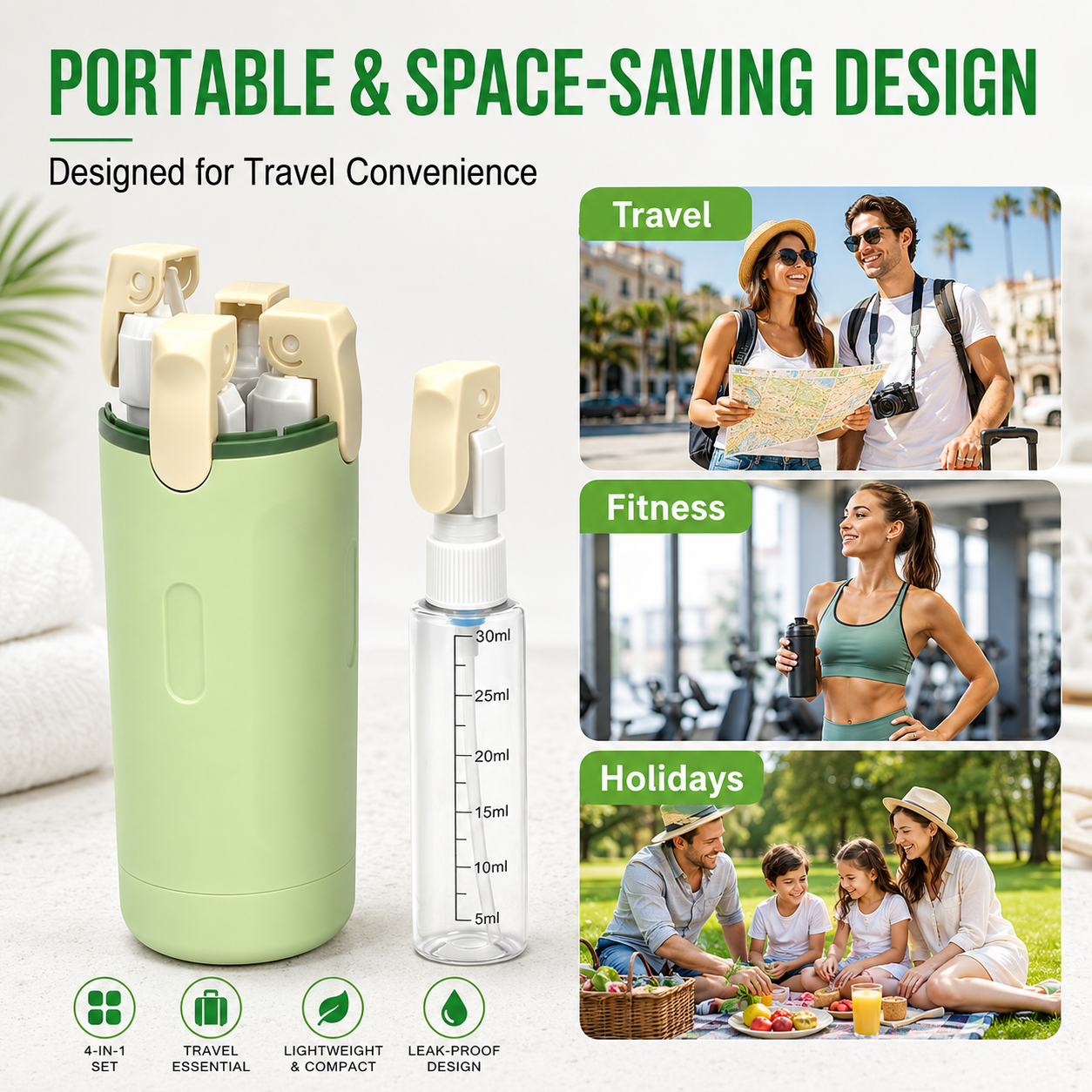 🔥50% Off Travel-Friendly Essentials - Carry 4 Essentials In 1 Compact Bottle 🛫 thumbnail 4