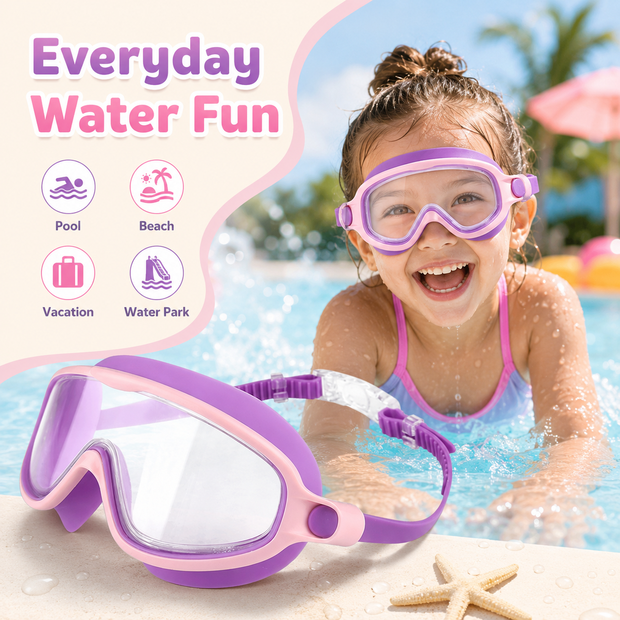 🔥Summer has arrived, enjoy it with these swimming goggles!🏊‍♂️☀️ (No nose cover) thumbnail 5