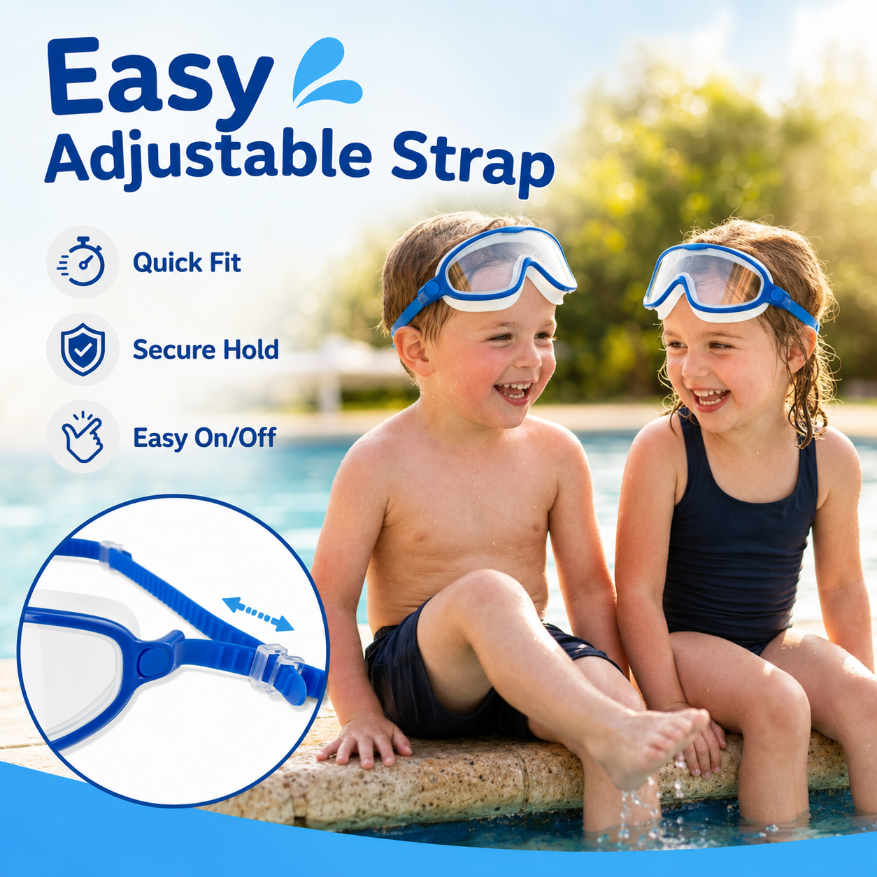 🔥Summer has arrived, enjoy it with these swimming goggles!🏊‍♂️☀️ (No nose cover) thumbnail 2