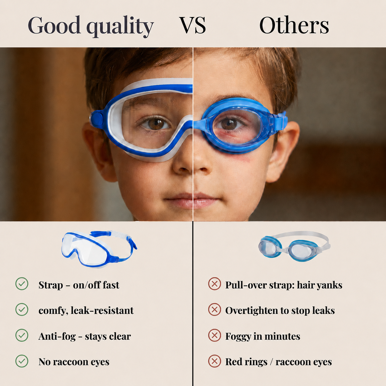 🔥Summer has arrived, enjoy it with these swimming goggles!🏊‍♂️☀️ (No nose cover) thumbnail 6