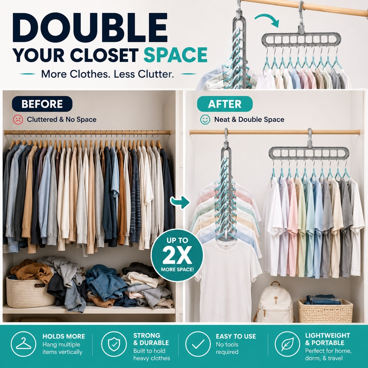 🔥Free Shipping🔥9 in 1 Smart Hanger Pro thumbnail 2