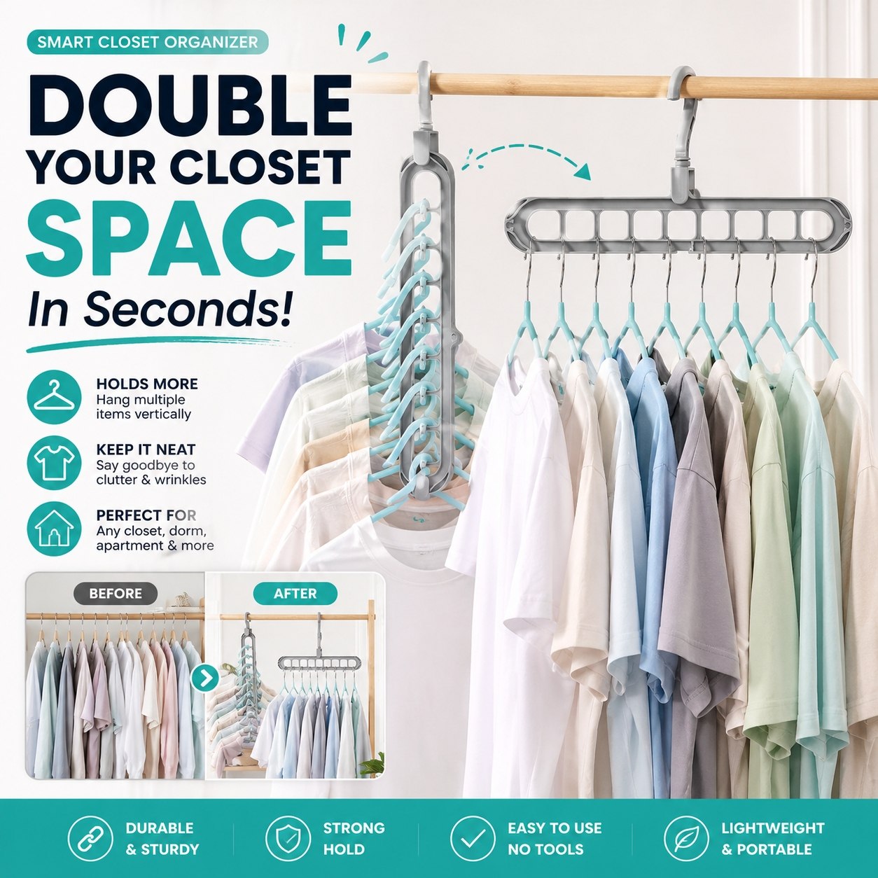 🔥Free Shipping🔥9 in 1 Smart Hanger Pro - Image 1