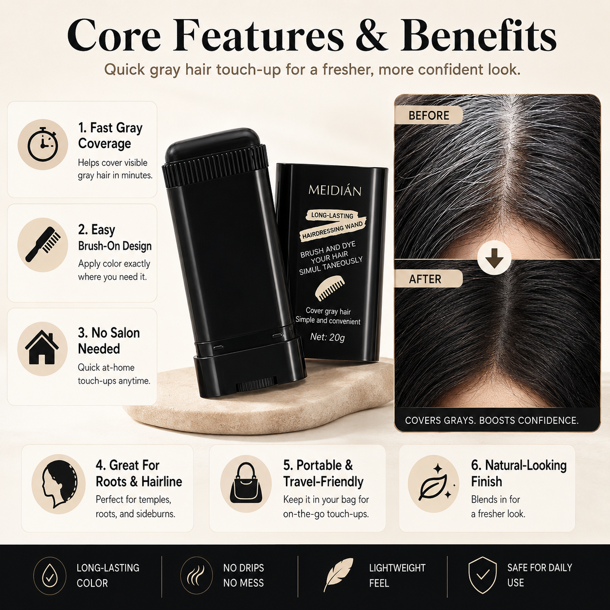 🔥Buy 2 get 1 Free🔥 Cover Gray Hair In Minutes — No Salon Needed thumbnail 5