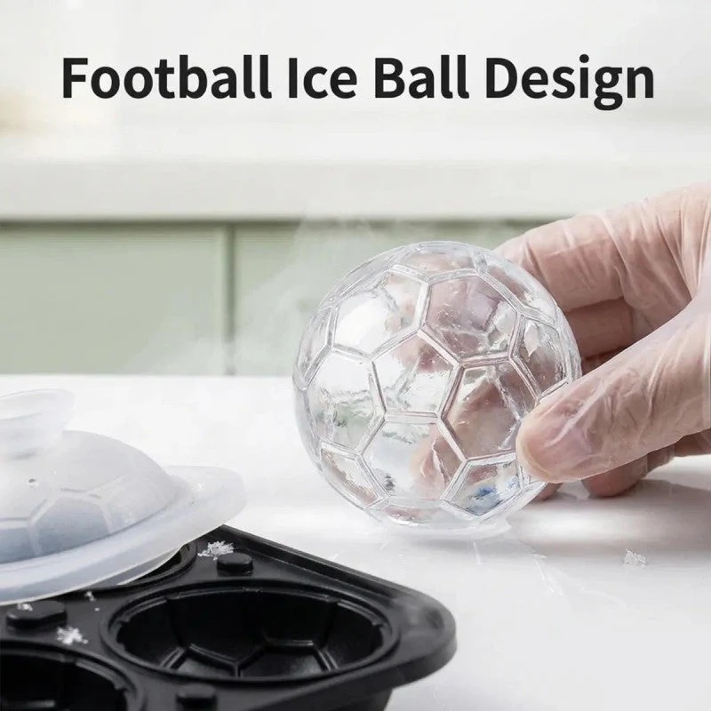 🏆Promotion: BUY 2 GET 55% OFF!!🔥Football Shape Silicone Ice Ball Mold ⚽🍺 thumbnail 3