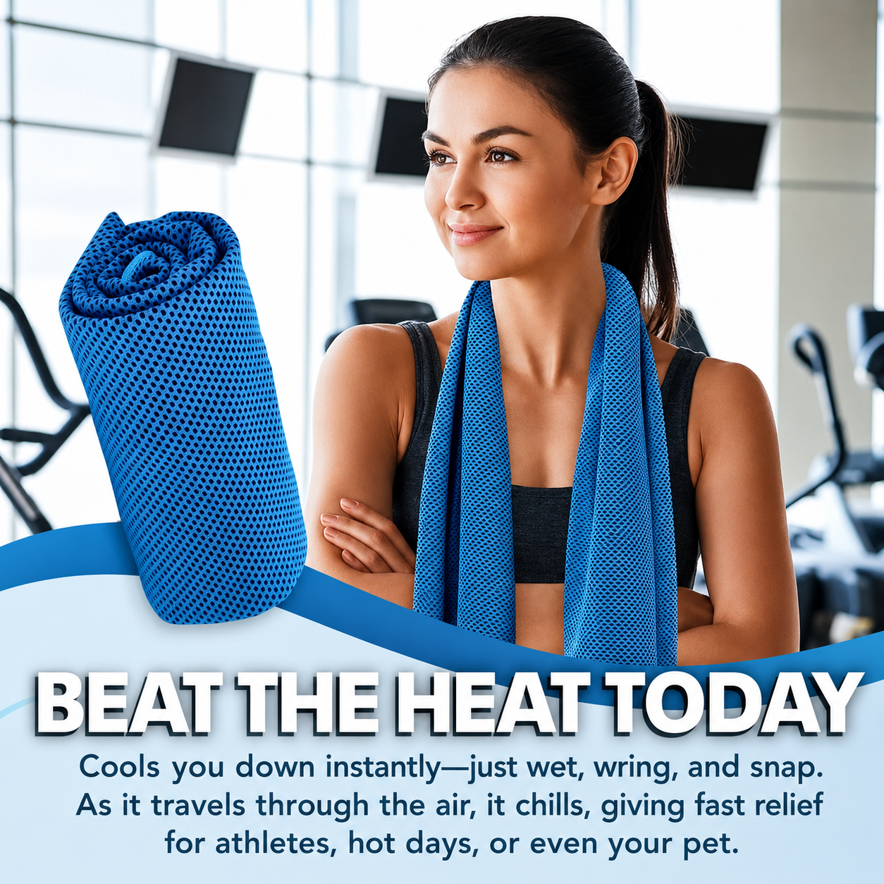 ❄️💦 Stay Cool Anywhere — Portable Reusable Cooling Towel thumbnail 6