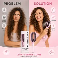 🔥Puff&Comb 2-in-1 Spray Brush 🔥One Brush. Less Frizz. More Bounce. thumbnail 3