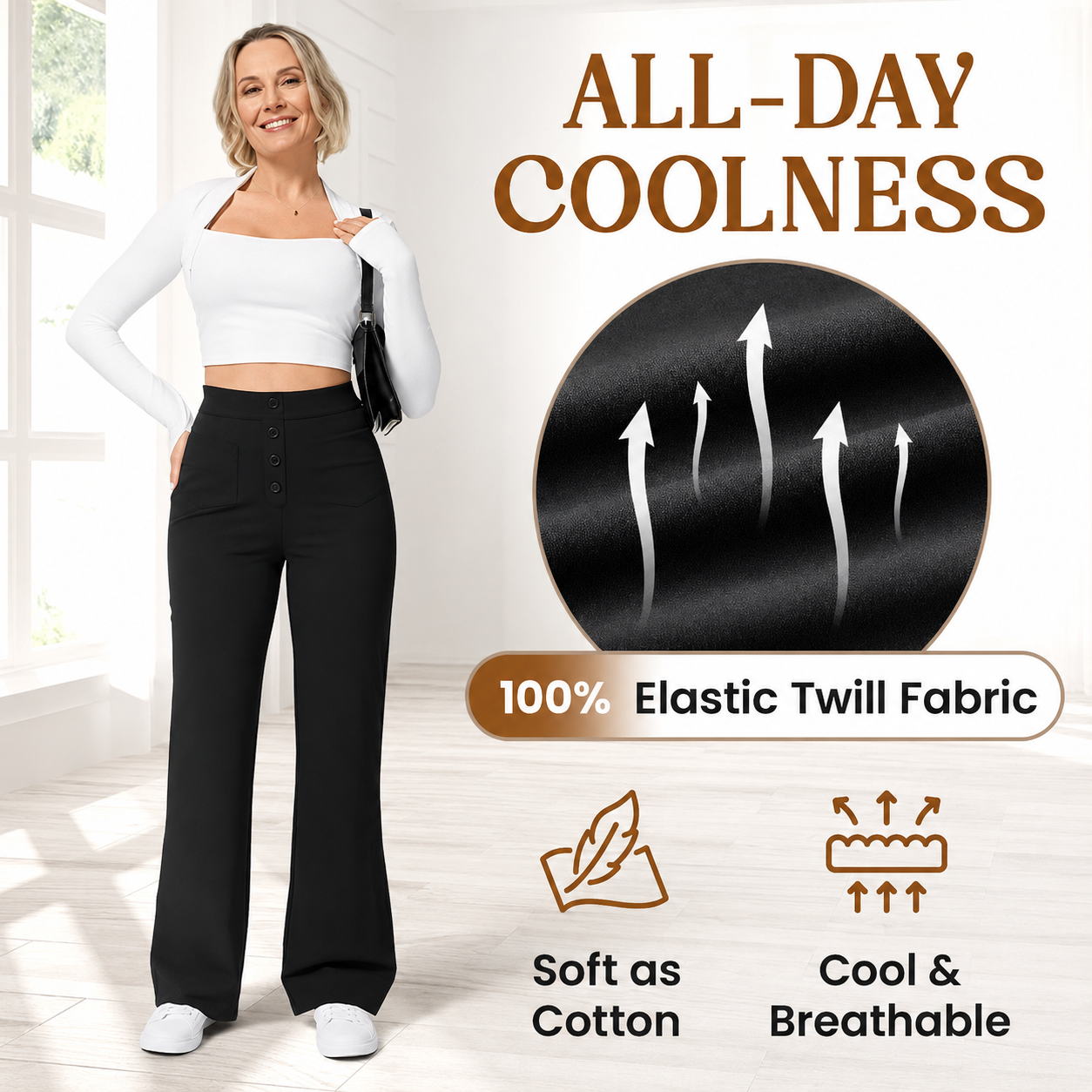 💖2026 NEW TYPE SALE 50% OFF💷Women's Casual High Waist Stretch Pants thumbnail 6
