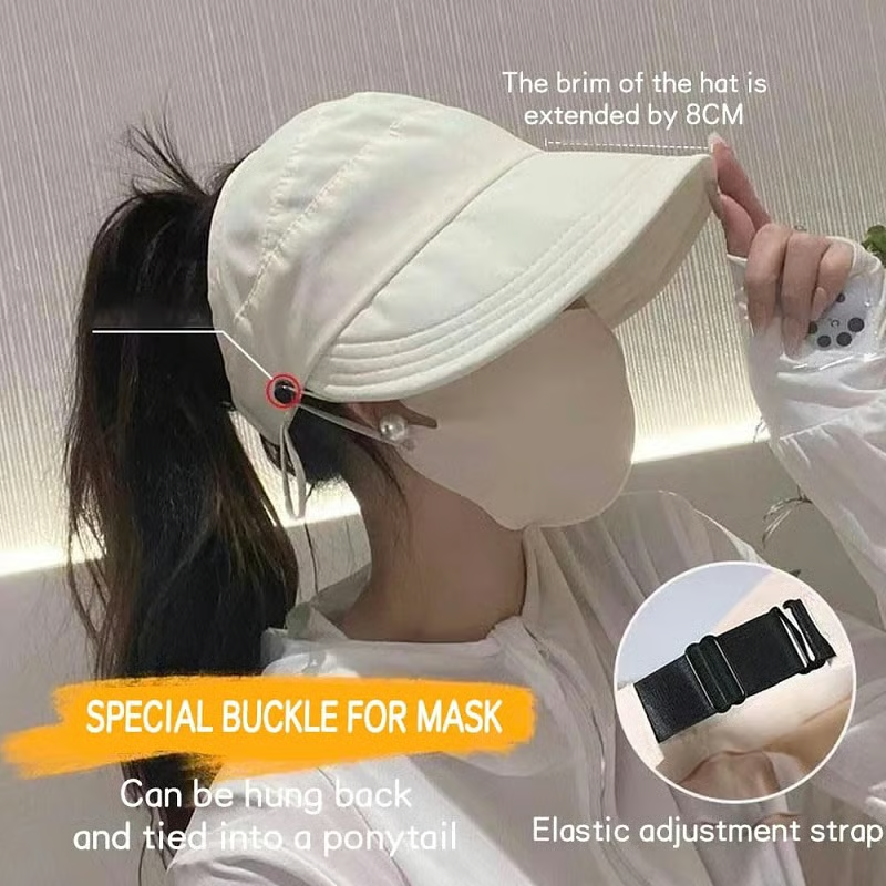 🔥BUY 2 SAVE 60%—Outdoor UV Protection Hollow Top Sun Hat - Image 1