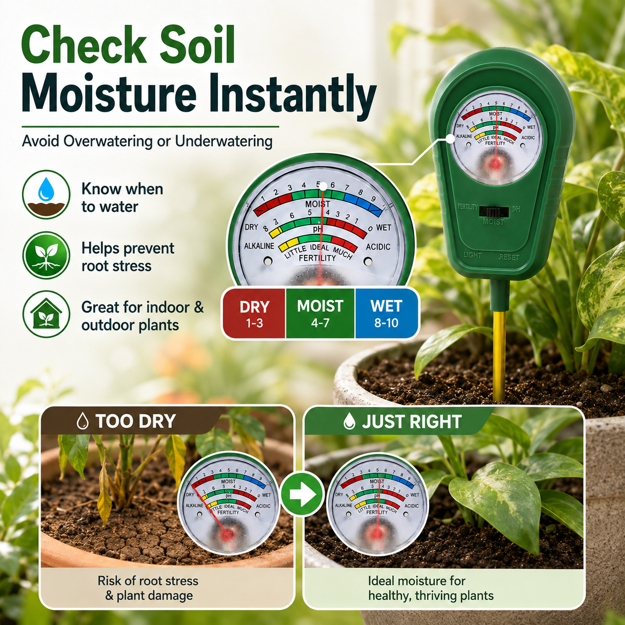 🔥50% OFF + Free Shipping🌱3-in-1 Soil Meter ( Version Update )🌿 thumbnail 5