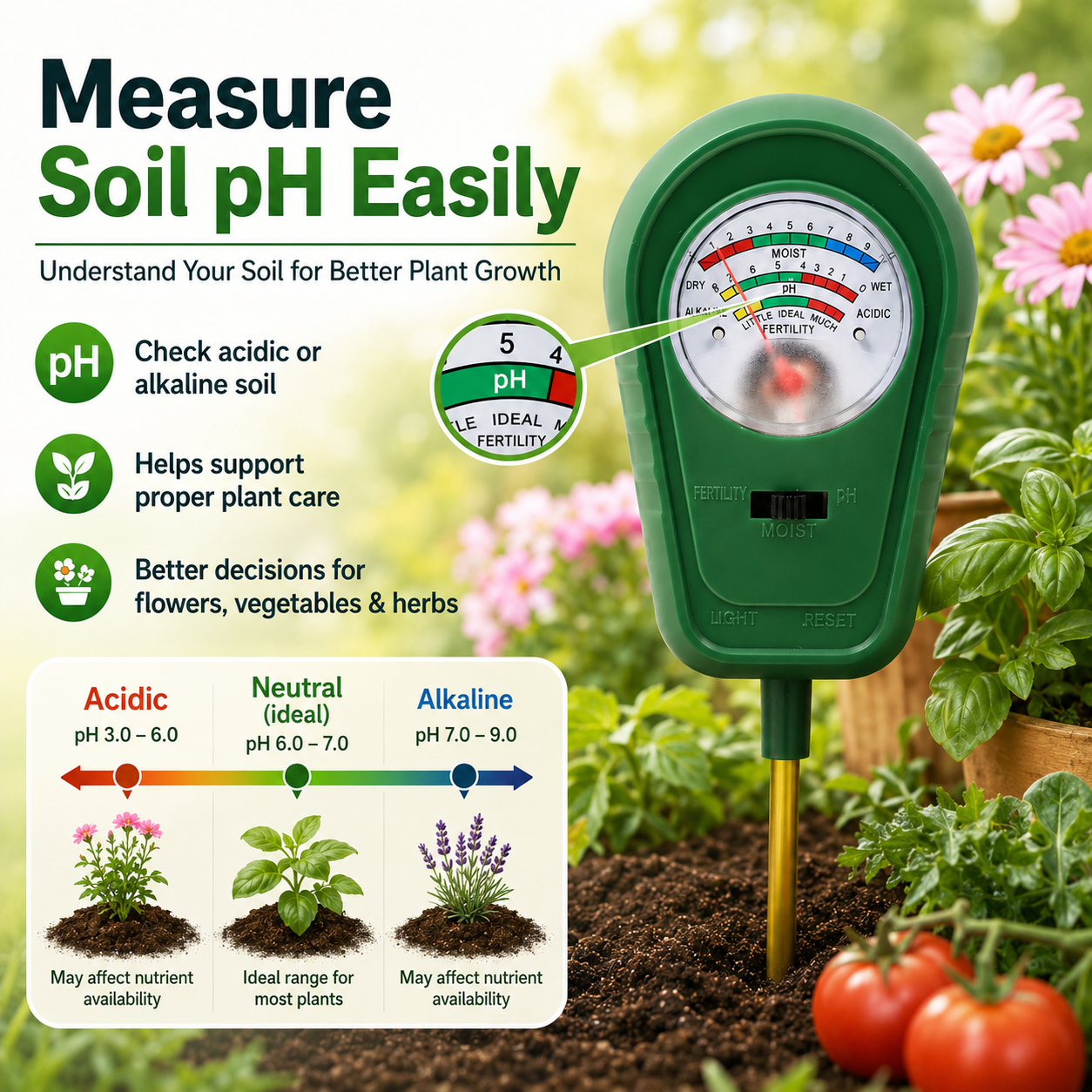 🔥50% OFF + Free Shipping🌱3-in-1 Soil Meter ( Version Update )🌿 thumbnail 3