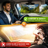 👉 Claim Your 50% Off Now☀️Block Harsh Glare In Seconds - GlareGuard Anti-Glare Driving Visor ⭐ thumbnail 3