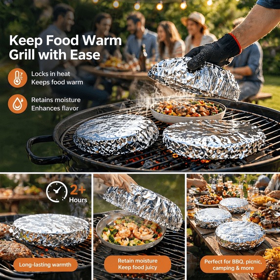 🔥 50% OFF 🧊 Smart insulated aluminum lid 🍱 Keeps food warmer for longer 👍 thumbnail 6