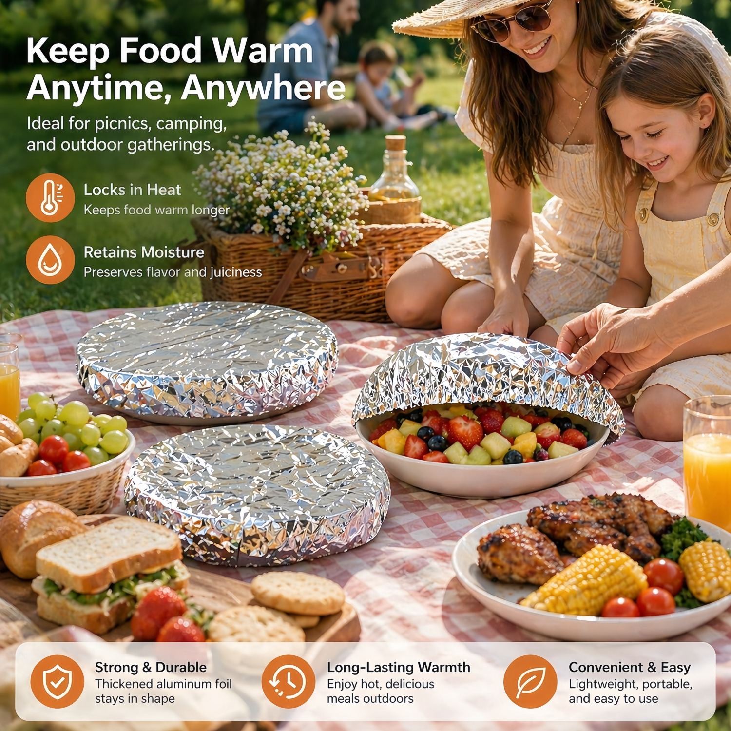 🔥 50% OFF 🧊 Smart insulated aluminum lid 🍱 Keeps food warmer for longer 👍 thumbnail 2