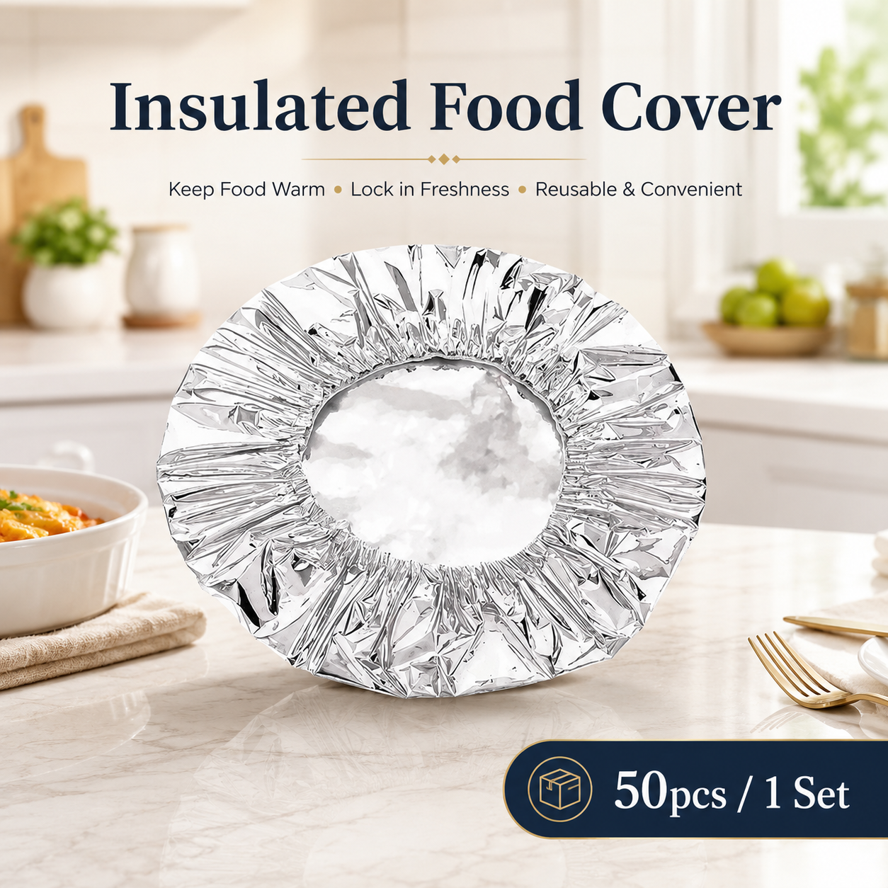 🔥 50% OFF 🧊 Smart insulated aluminum lid 🍱 Keeps food warmer for longer 👍 thumbnail 9