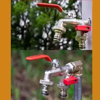 🔥 FLASH SALE: 50% OFF! ⚙️ Universal Stainless Steel Double Outlet Garden Faucet 🚰 thumbnail 3