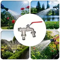 🔥 FLASH SALE: 50% OFF! ⚙️ Universal Stainless Steel Double Outlet Garden Faucet 🚰 thumbnail 6