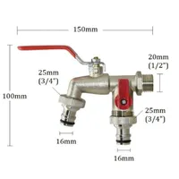 🔥 FLASH SALE: 50% OFF! ⚙️ Universal Stainless Steel Double Outlet Garden Faucet 🚰 thumbnail 4