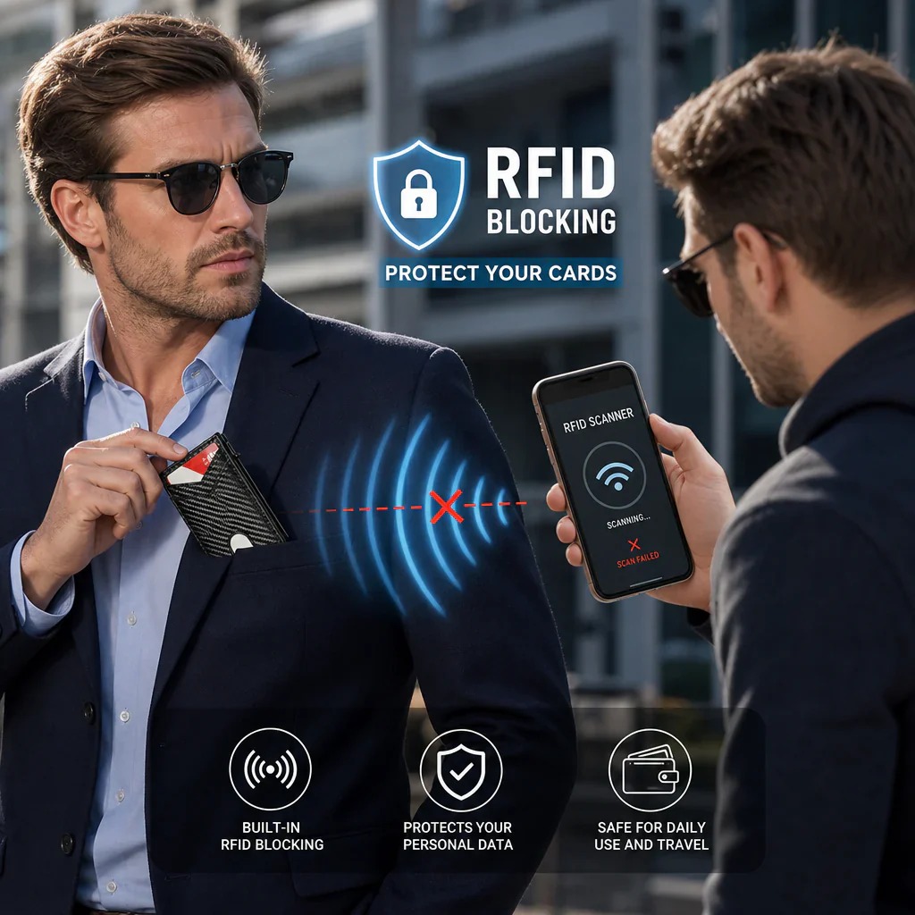 💵 Slim RFID Pop-Up Wallet for Men thumbnail 2
