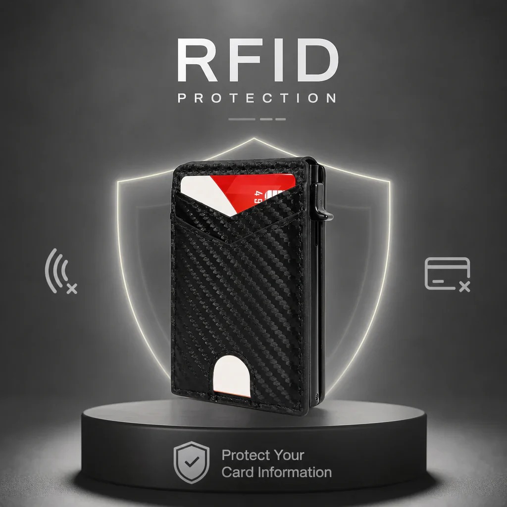 💵 Slim RFID Pop-Up Wallet for Men - Image 1