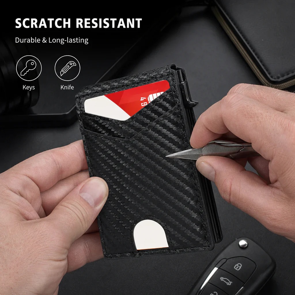 💵 Slim RFID Pop-Up Wallet for Men thumbnail 5