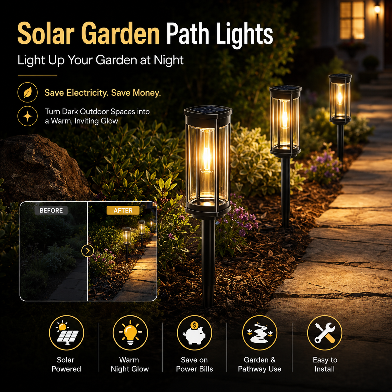 ✨ Light Up Your Entire Garden Like Daylight — Without Spending a Cent on Electricity!💡💸 - Image 1