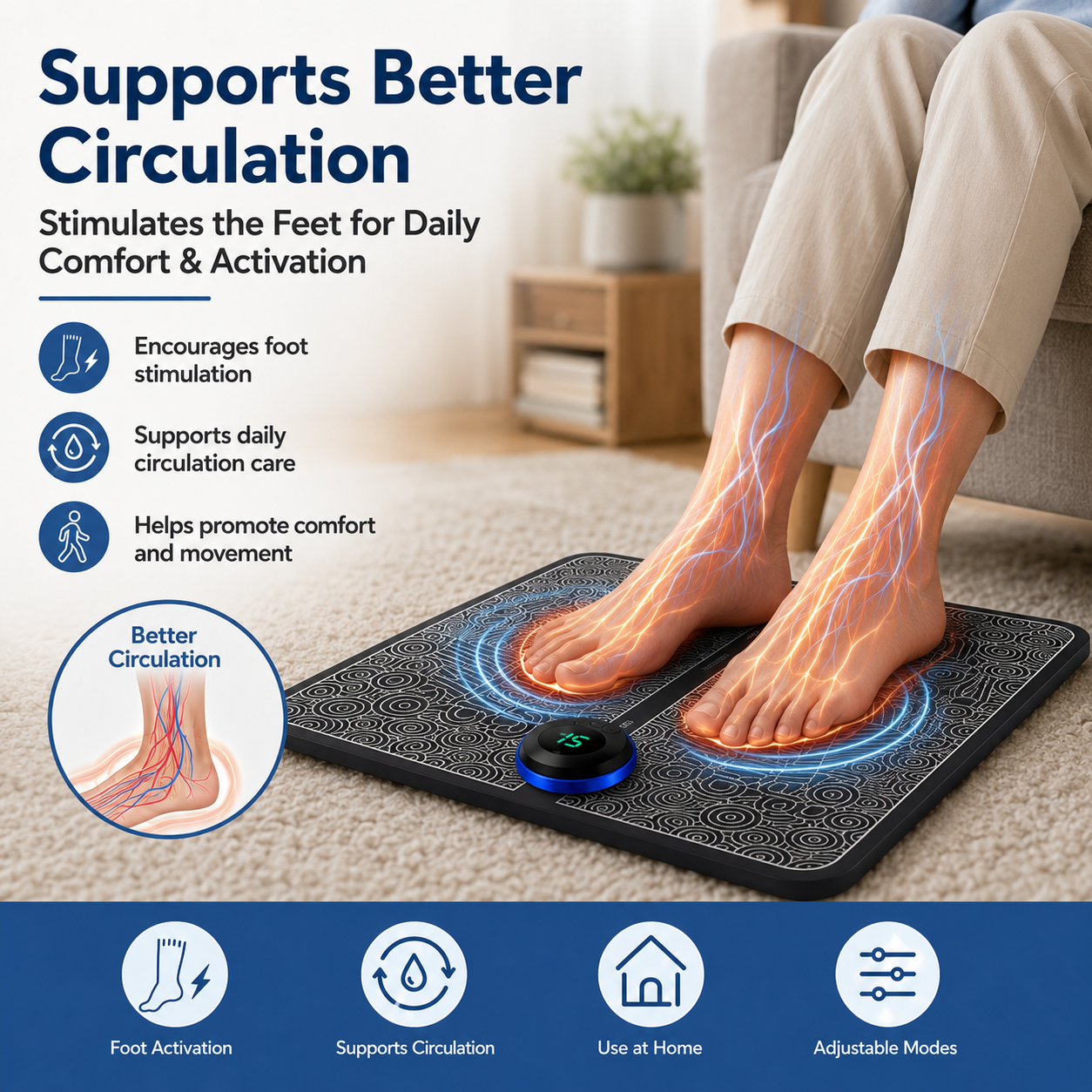 👣 No more constant clinic visits 🛡️ Helps Support Better Circulation, Foot Activation & Daily Comfort thumbnail 4