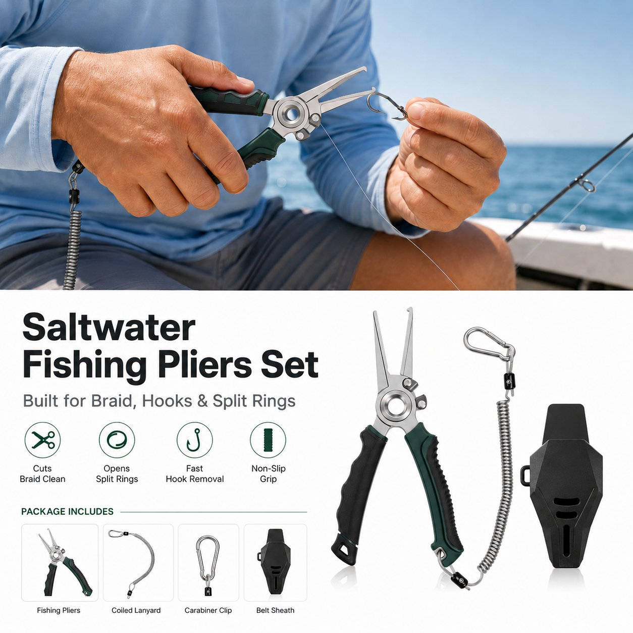 🎣 Saltwater Fishing Pliers Kit - Image 1