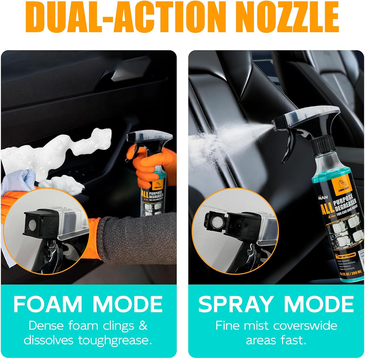 🍋 All-Purpose Heavy-Duty Degreaser Spray (120ml size only 🛡️) thumbnail 6