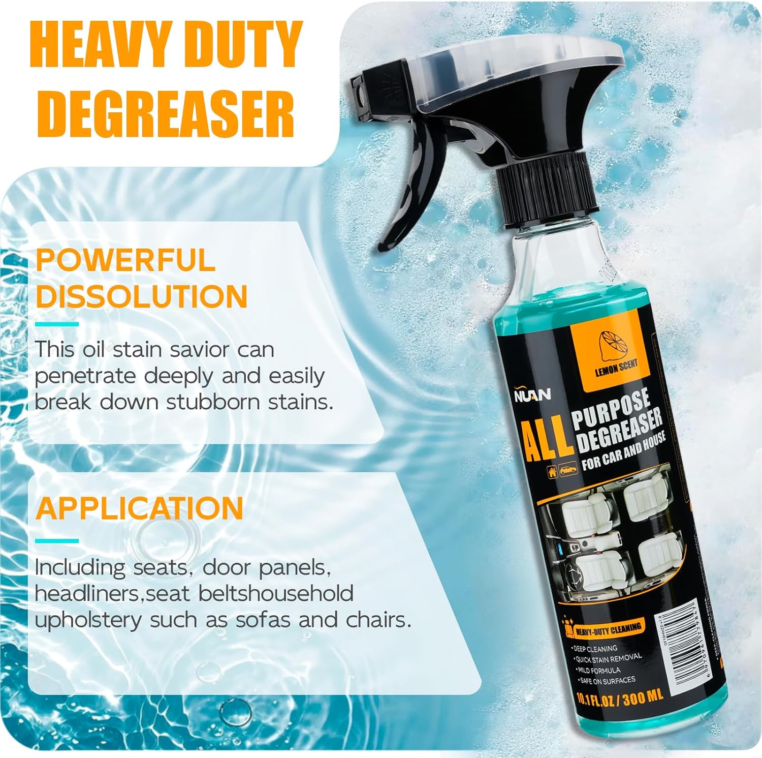 🍋 All-Purpose Heavy-Duty Degreaser Spray (120ml size only 🛡️) thumbnail 5