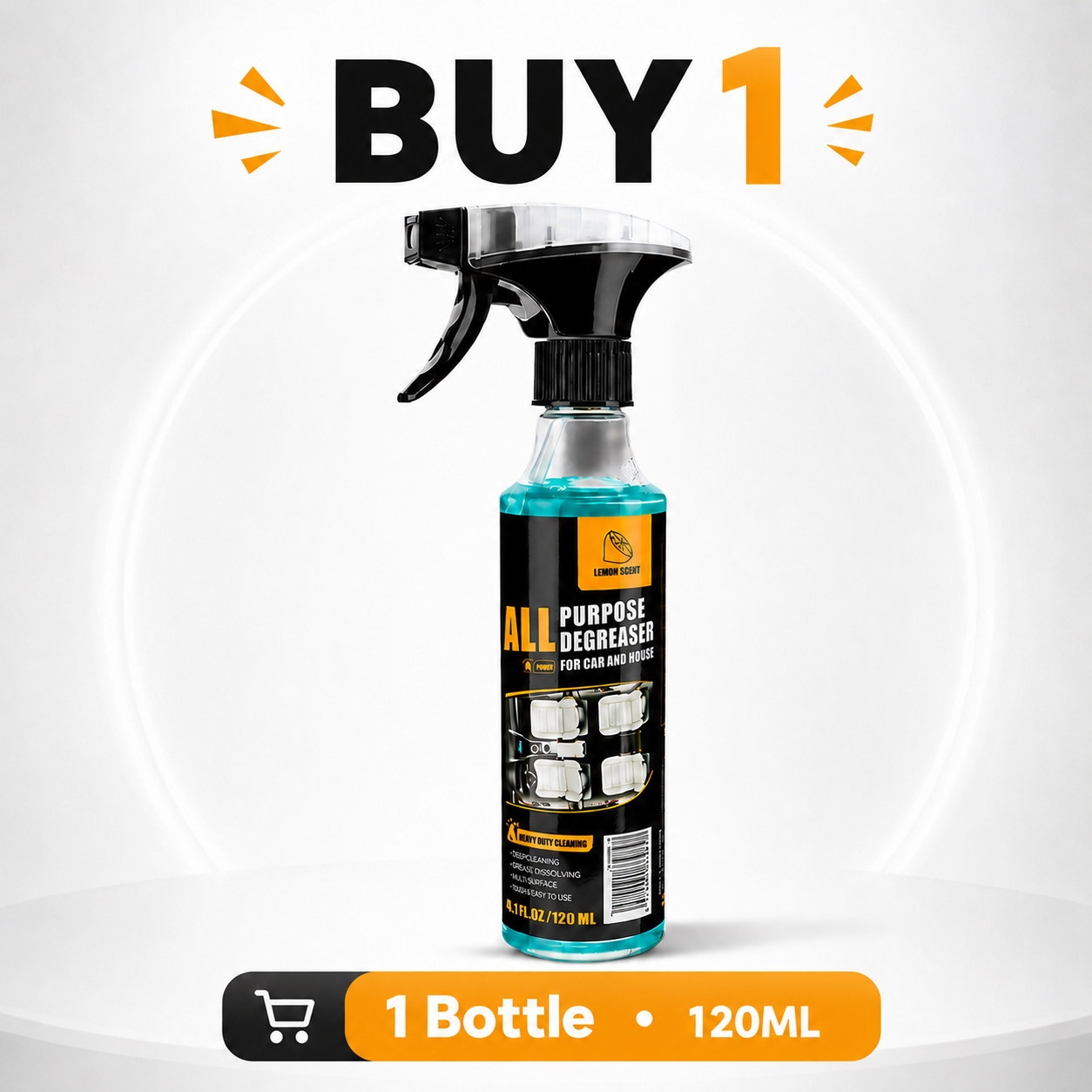 🍋 All-Purpose Heavy-Duty Degreaser Spray (120ml size only 🛡️) thumbnail 10