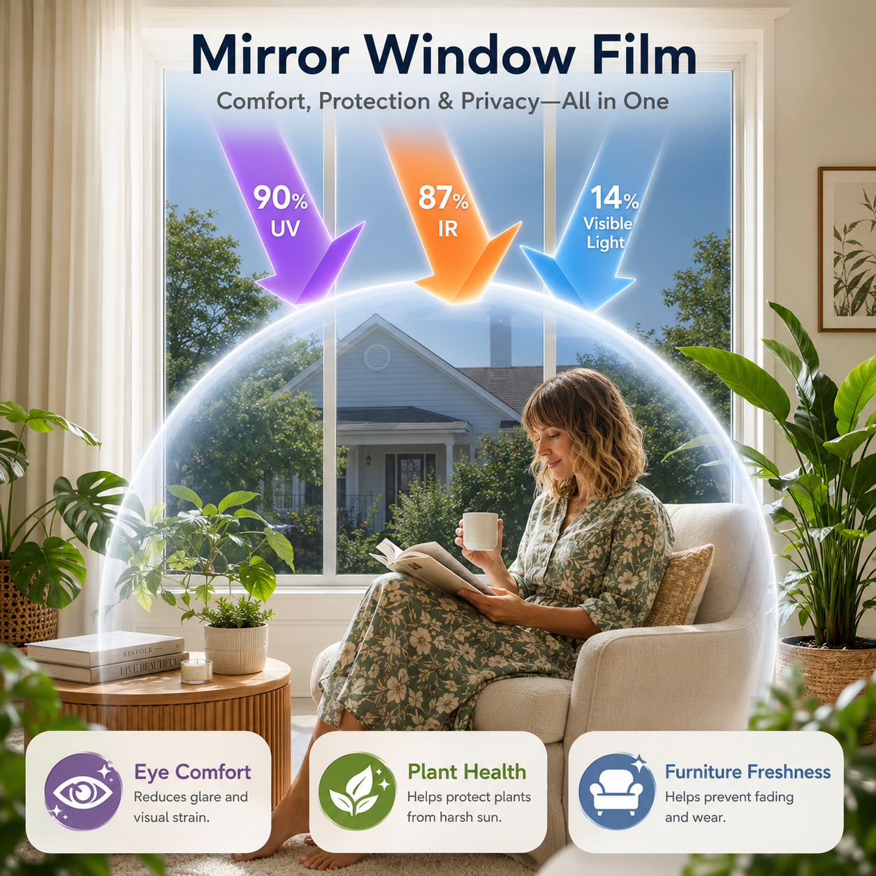 🔥Buy 2 get 1 Free 🔥 Block Harsh Sunlight & Protect Your Home Privacy 🛡️ thumbnail 6
