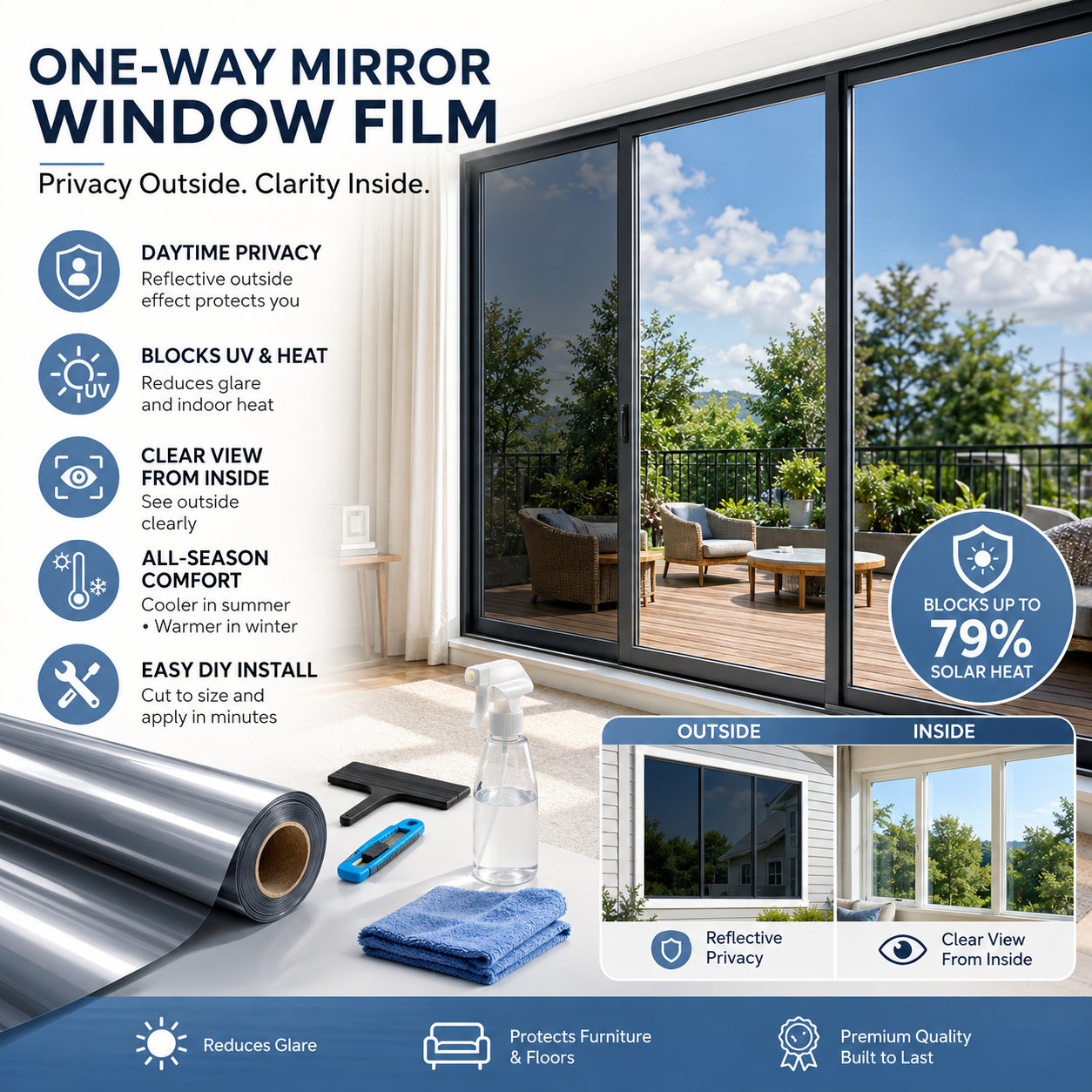 🔥Buy 2 get 1 Free 🔥 Block Harsh Sunlight & Protect Your Home Privacy 🛡️ - Image 1