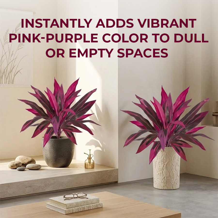 🔥Last Day 50% OFF🔥2Pcs Artificial Boston Fern & Dragon's Blood Tree Plants thumbnail 6