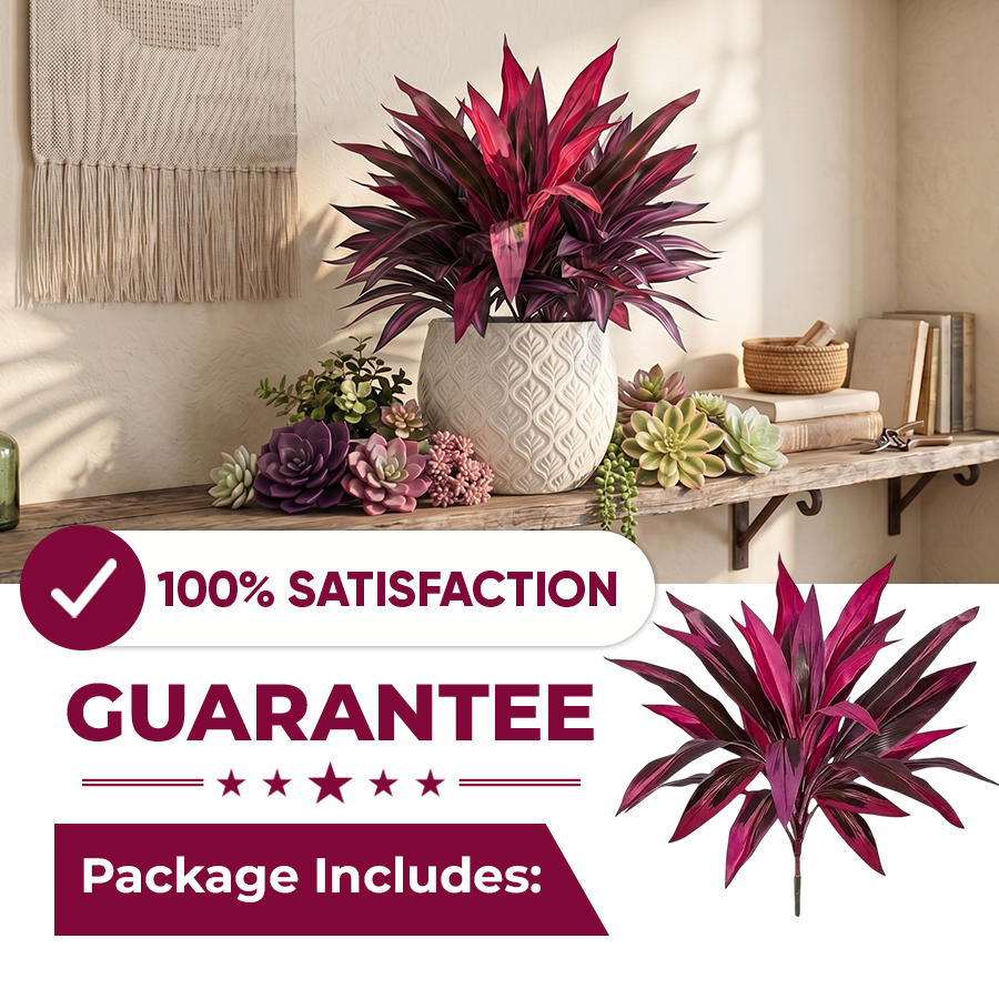 🔥Last Day 50% OFF🔥2Pcs Artificial Boston Fern & Dragon's Blood Tree Plants - Image 1